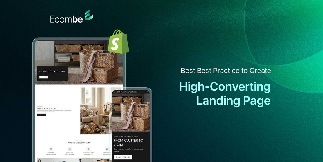 How to create high-converting landing page for dropshipping banner