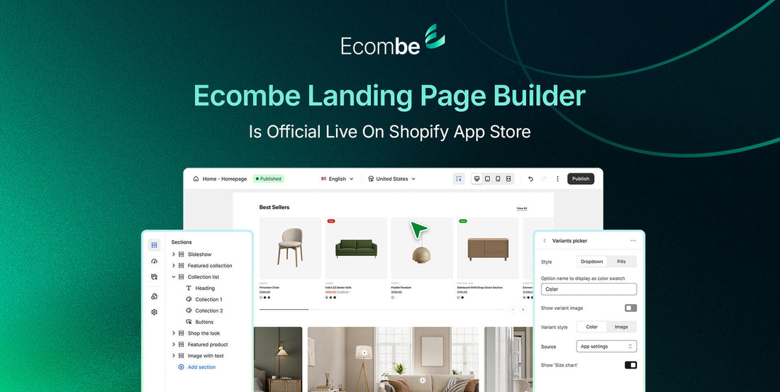 Ecombe Landing Page Builder on Shopify App Store