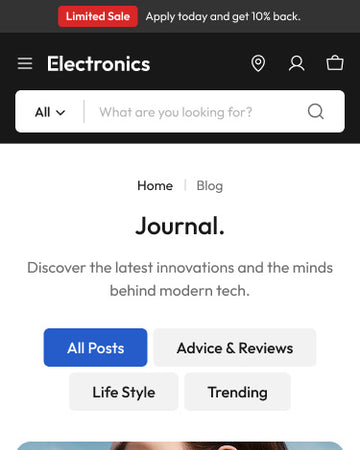 Torvex - Electronics Blog Page Template for Shopify | Ecombe