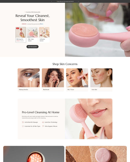 Cleora - Beauty Landing Page Template for Shopify | Ecombe