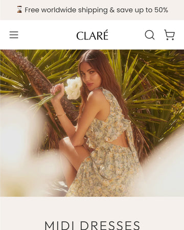 Claré - Clothing Collection Page Template for Shopify | Ecombe