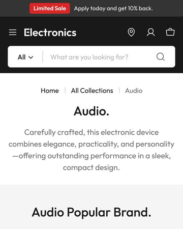 Kyvex - Electronics Collection Page Template for Shopify | Ecombe