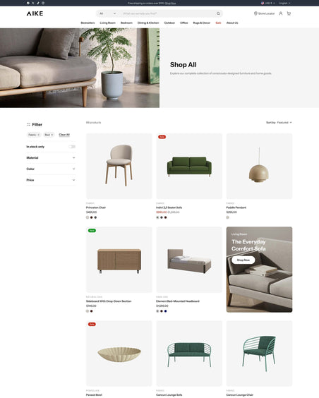 Norden - Home Collection Page Template for Shopify | Ecombe