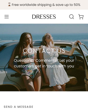 Claré - Clothing Contact Page Template for Shopify | Ecombe