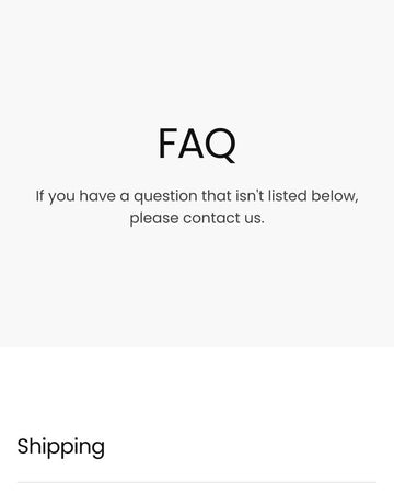 Essen - Clothing FAQ Page Template for Shopify | Ecombe