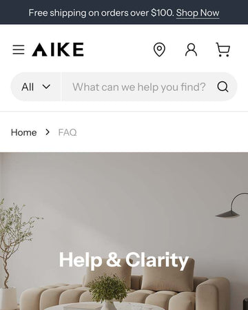 Aike - Home FAQ Page Template for Shopify | Ecombe