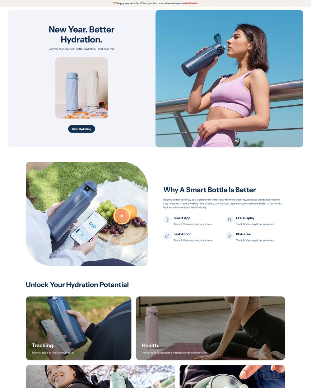Hydra - Wellness Landing Page Template for Shopify | Ecombe