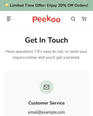 Peekoo - Toys Contact Page Template for Shopify | Ecombe
