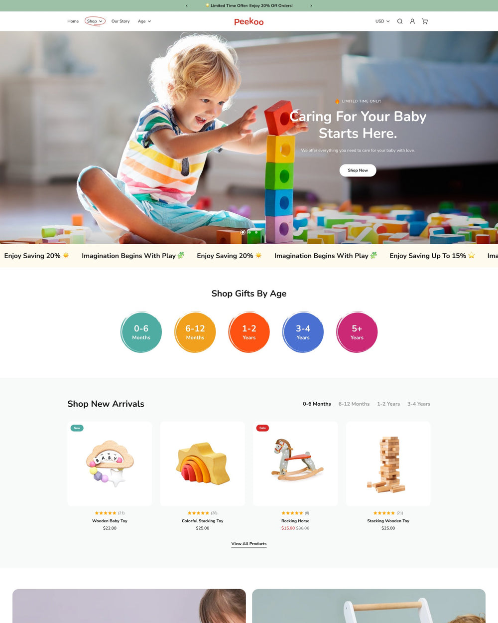 Peekoo - Toys Homepage Template for Shopify | Ecombe