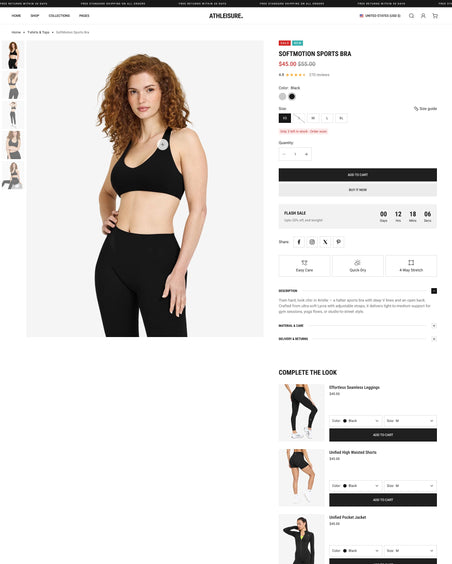 Kinetra - Clothing Product Page Template for Shopify | Ecombe