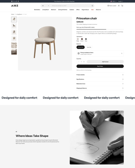 Norden - Home Product Page Template for Shopify | Ecombe