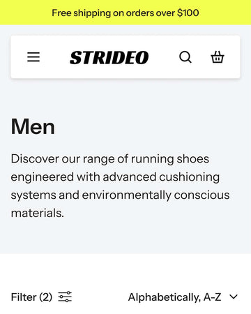 Strideo - Shoes Collection Page Template for Shopify | Ecombe