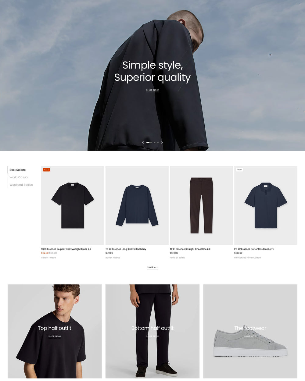 Arche - Clothing Homepage Template for Shopify | Ecombe