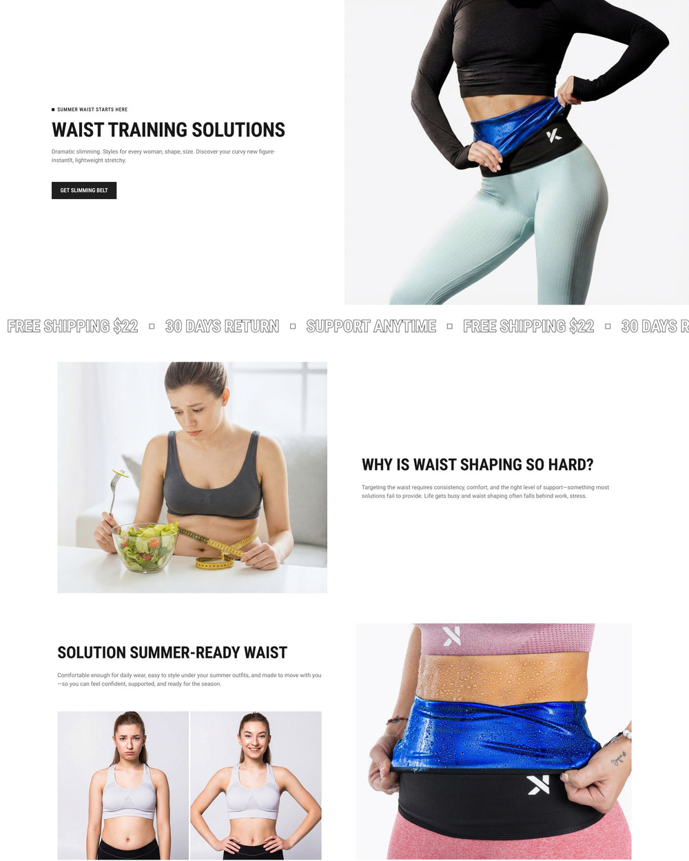 Beltform - Wellness Landing Page Template for Shopify | Ecombe