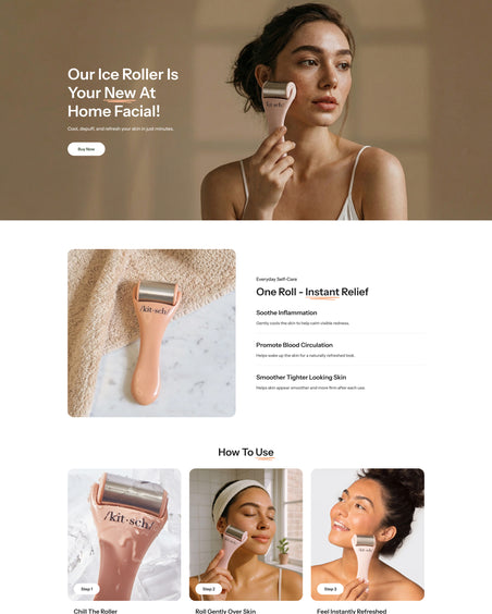 Calma - Beauty Landing Page Template for Shopify | Ecombe