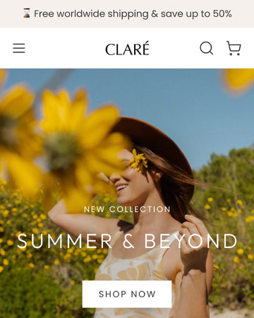 Claré - Clothing Homepage Template for Shopify | Ecombe