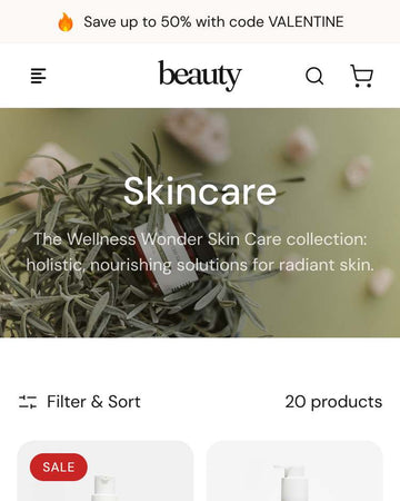 Skinora - Beauty Collection Page Template for Shopify | Ecombe