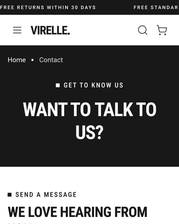 Virelle - Clothing Contact Page Template for Shopify | Ecombe