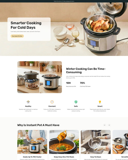 Cookra - Home & Decor Landing Page Template for Shopify | Ecombe