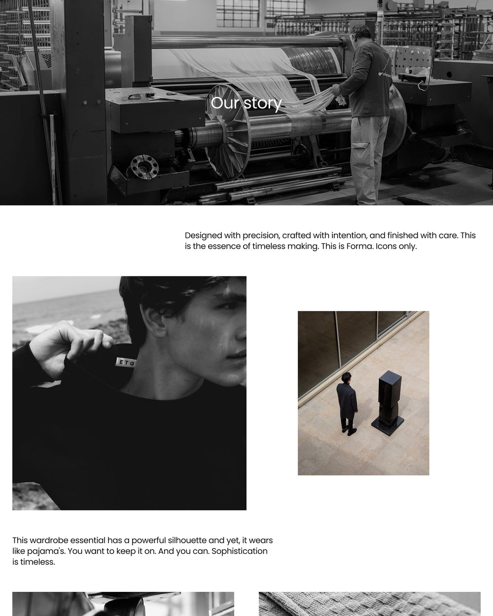 Essen - Clothing About Page Template for Shopify | Ecombe