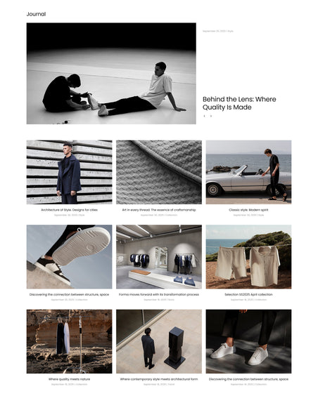 Essen - Clothing Blog Page Template for Shopify | Ecombe