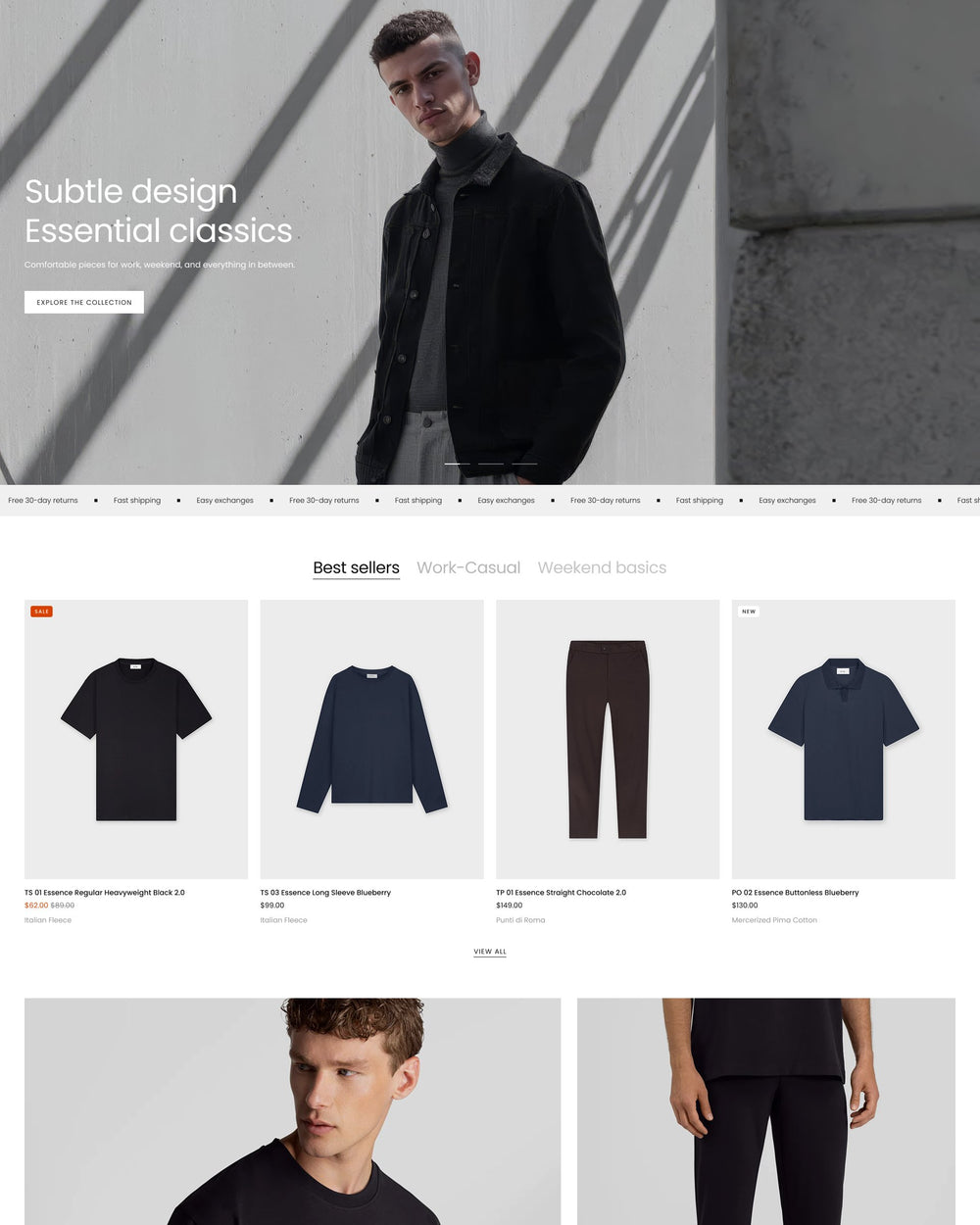 Essen - Clothing Homepage Template for Shopify | Ecombe