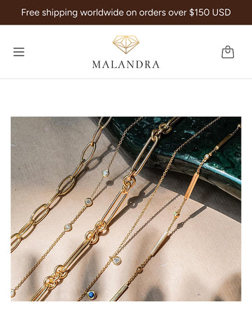 Malandra - Jewelry & Accessories About Page Template for Shopify | Ecombe