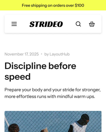 Strideo - Shoes Blog Post Page Template for Shopify | Ecombe