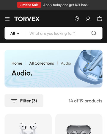 Torvex - Electronics Collection Page Template for Shopify | Ecombe