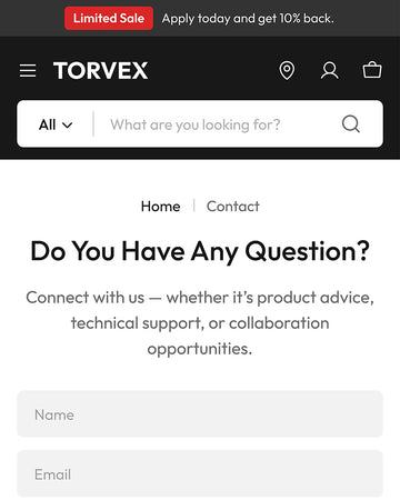Torvex - Electronics Contact Page Template for Shopify | Ecombe