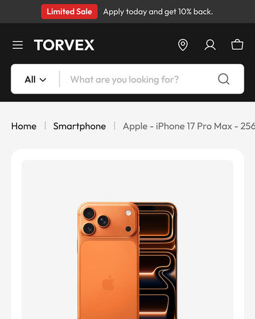 Torvex - Electronics Product Page Template for Shopify | Ecombe