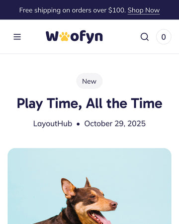 Wofyn - Pets Blog Post Page Template for Shopify | Ecombe